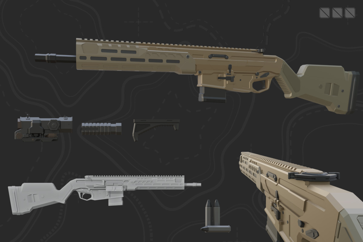 Low Poly Weapon Bundle Pack V