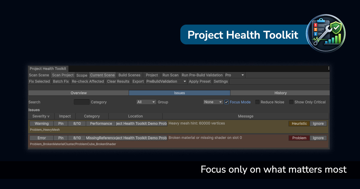 Project Health Toolkit – Scan, Understand & Fix Issues Fast