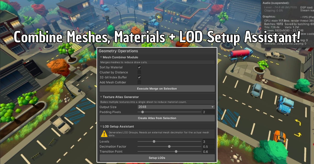 Architect's Toolkit: Design, Physics, Optimize & Editors