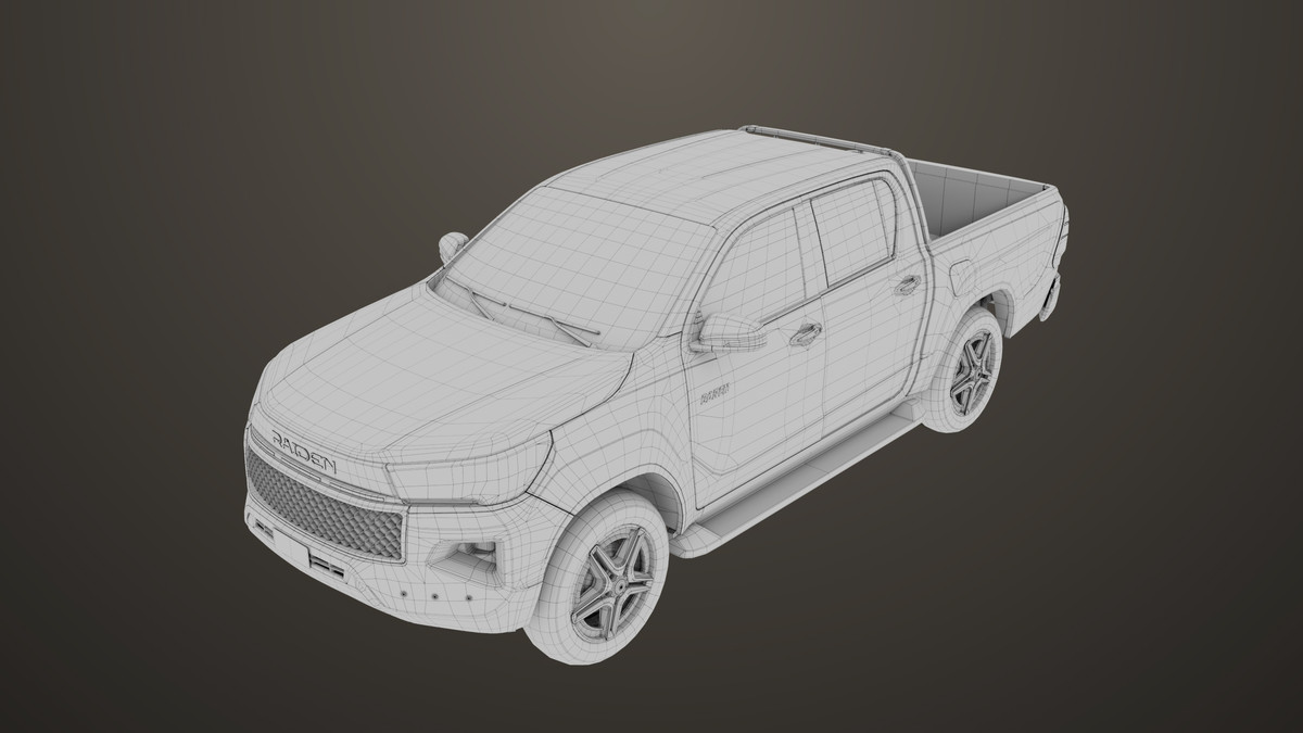 Pickup Truck 04 Brown URP HDRP Textures