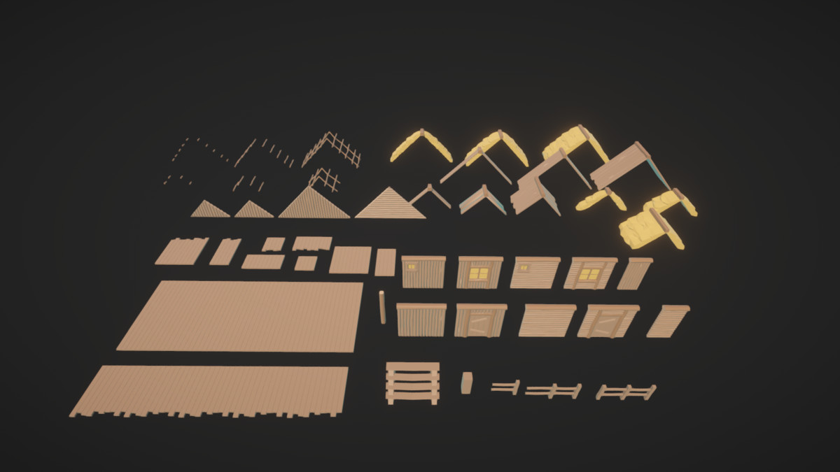 VERDANT Low Poly Tropical Island Modular Village