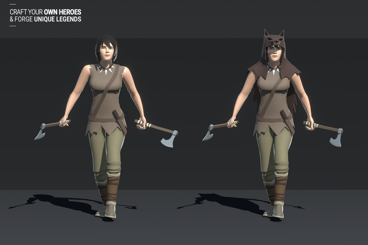 Polyquest Heroes: Warrior I Huntress