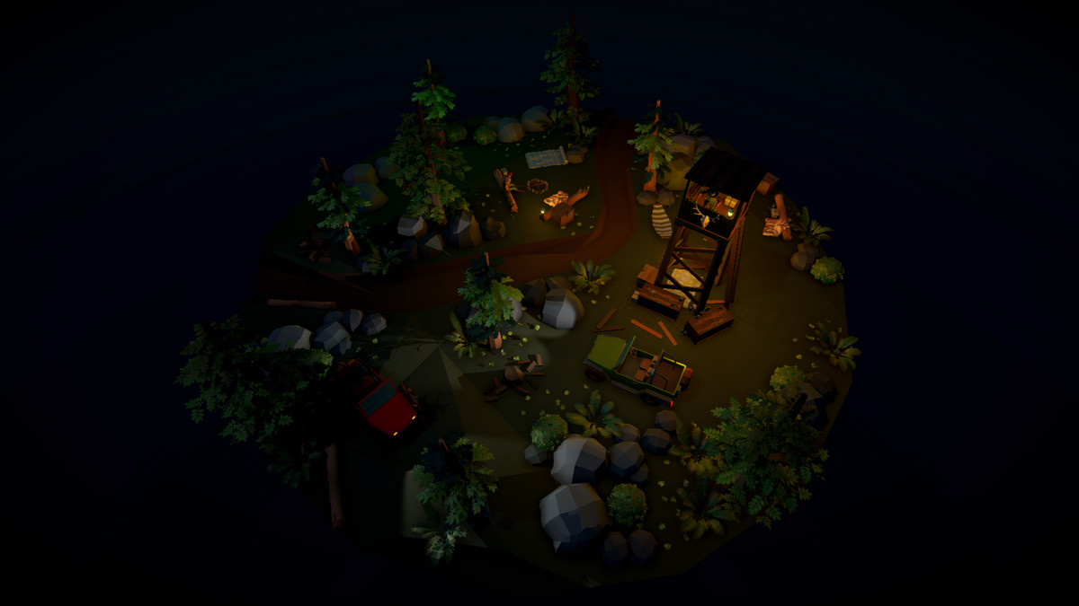 Polygonal Hunters Hideout Spot Asset Package