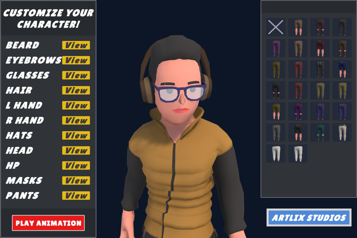 Customizable 3D City Characters Bundle