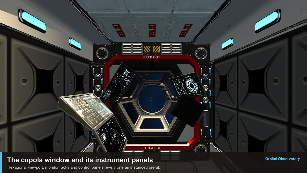 Orbital Observatory — Space Station Interior, Props and Demo Scenes