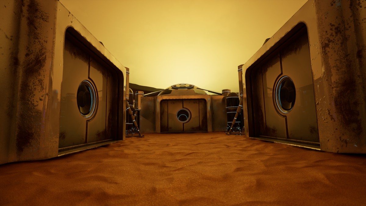 Futuristic Mars Colony Base – Modular Sci-Fi Environment