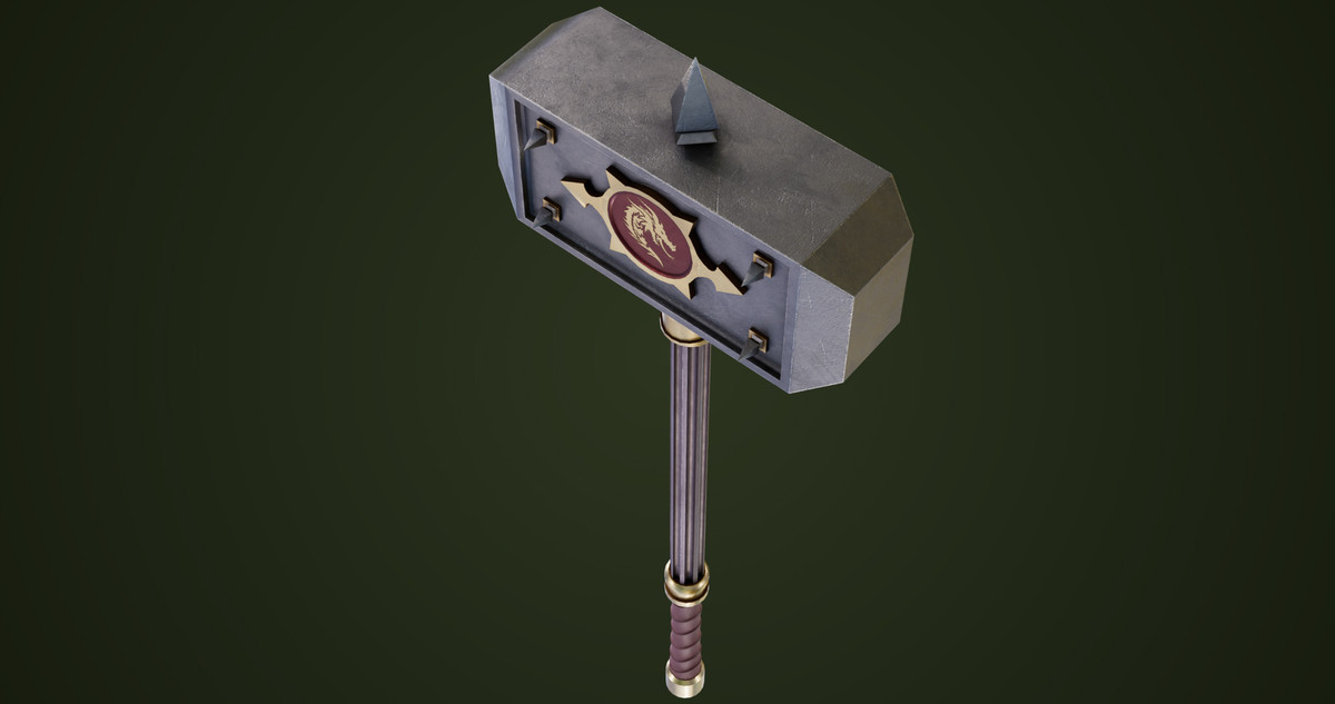 5 Battle Hammers Collection URP HDRP Textures