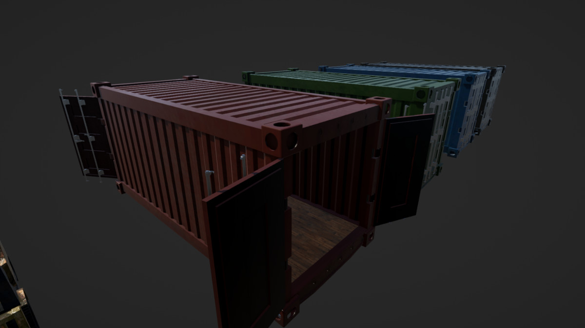 Cargo Pack With LODs And Collisions