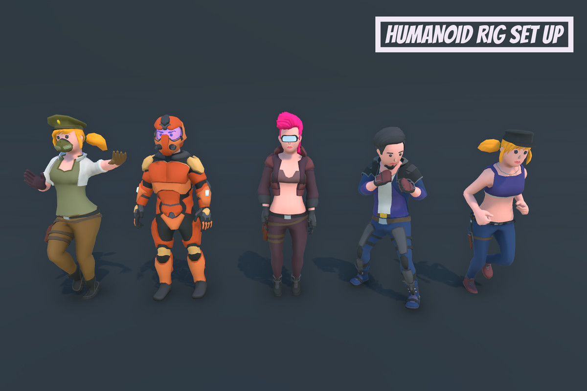 Customizable 3D Characters Ultimate Bundle