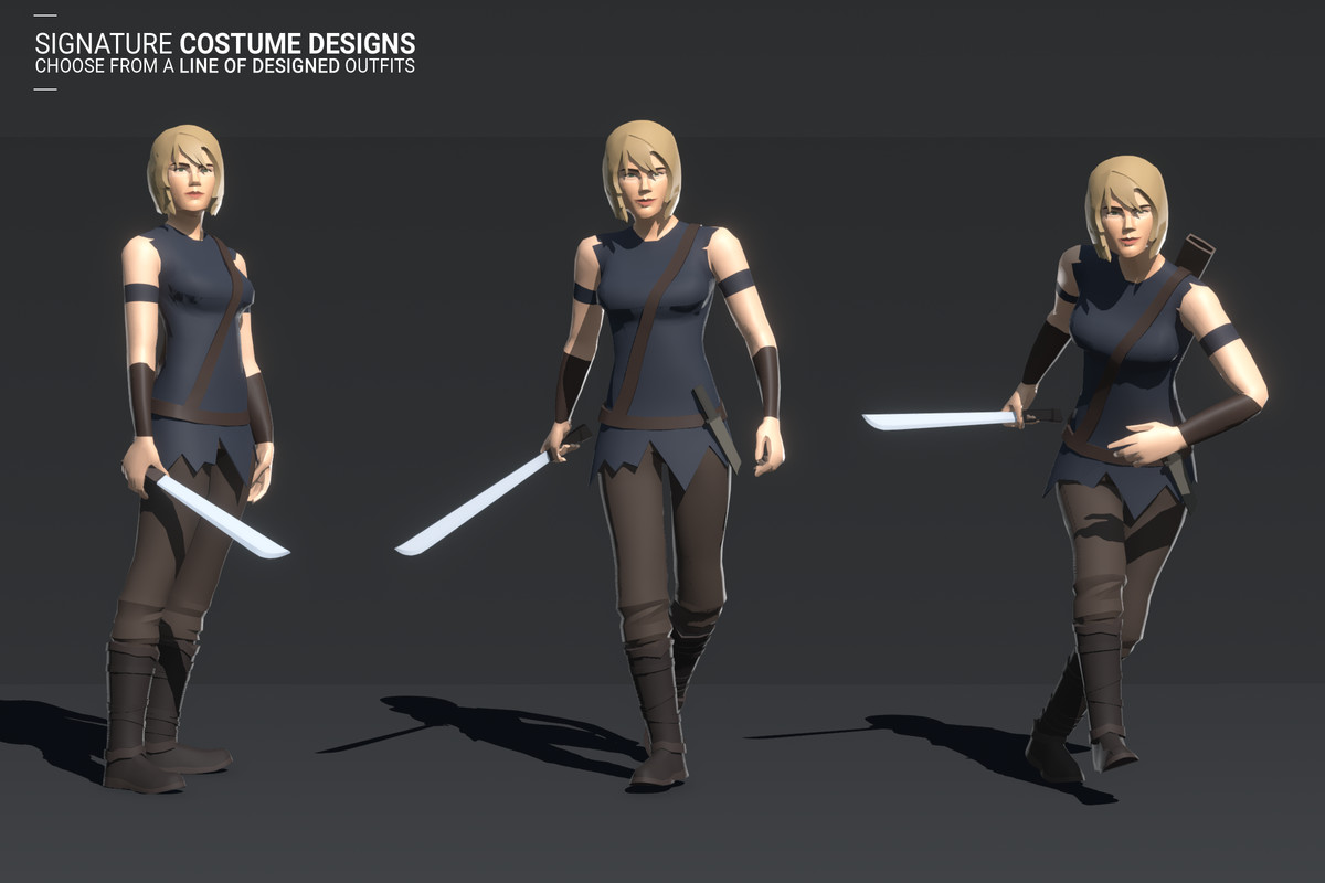 Polyquest Heroes: Warrior I Huntress