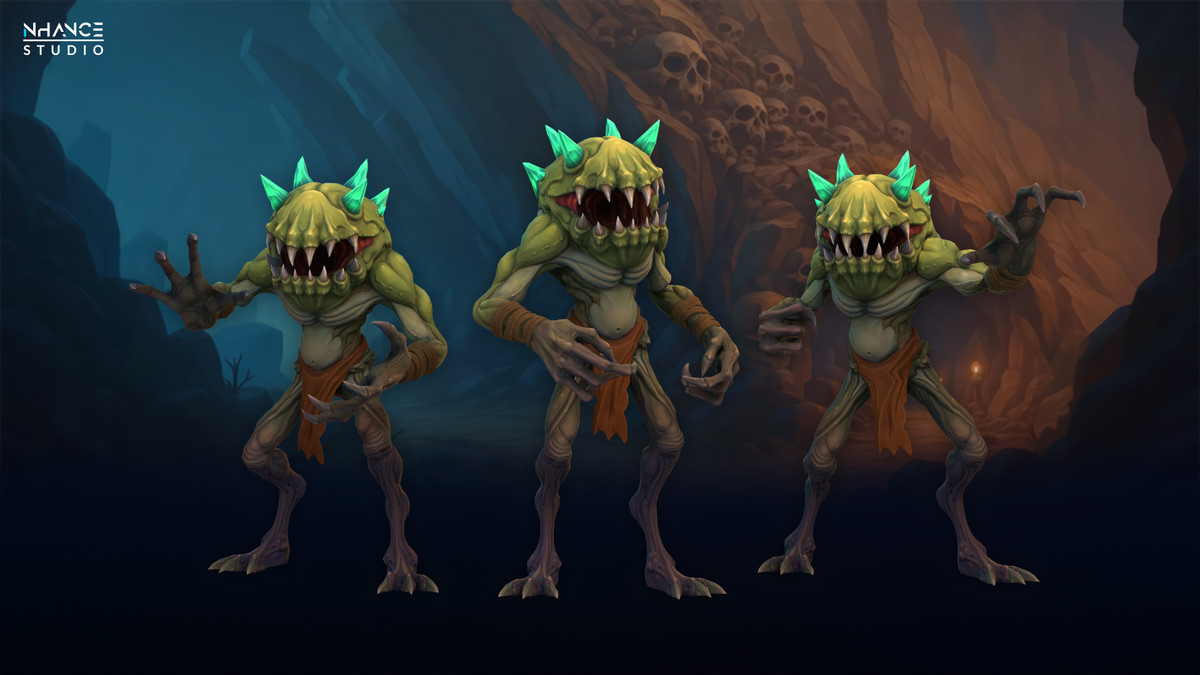 Stylized Cave Crystal Creatures Pack