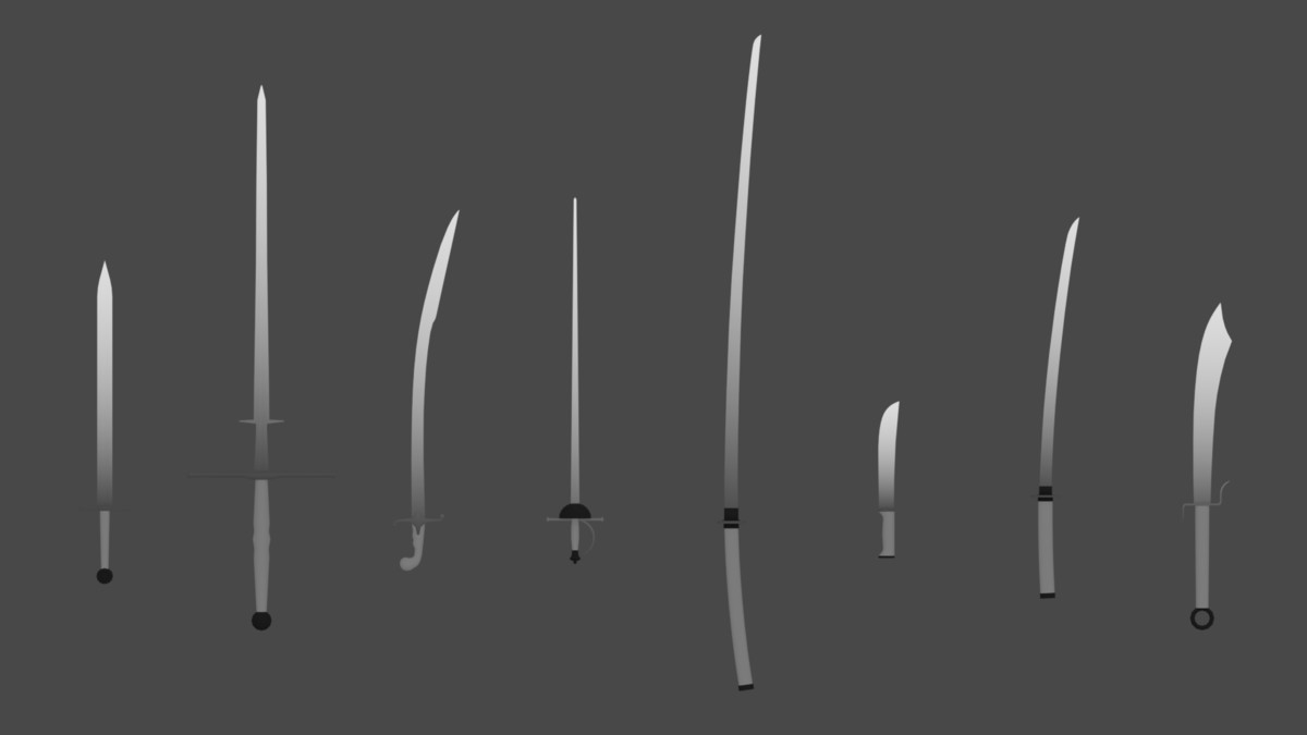 BIG Stylized Sword Low-Poly pack (Mobile Ready)