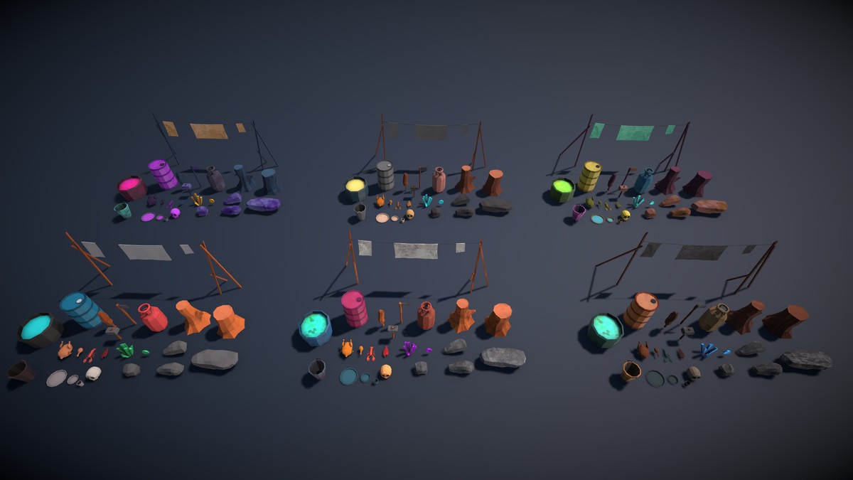 Frozen Poly Props (Lowpoly)