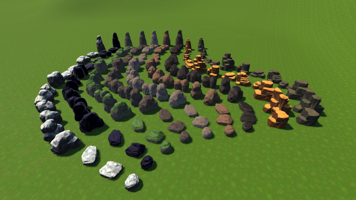 Stylised Themed Rocks