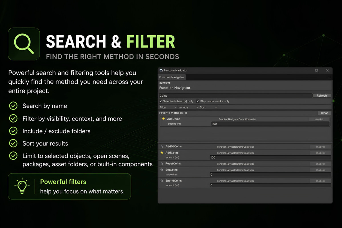 Function Navigator - Find & Invoke Methods