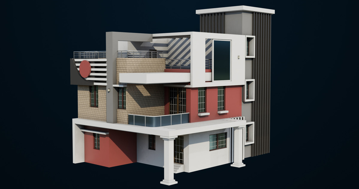 Modern House 01 URP HDRP Textures