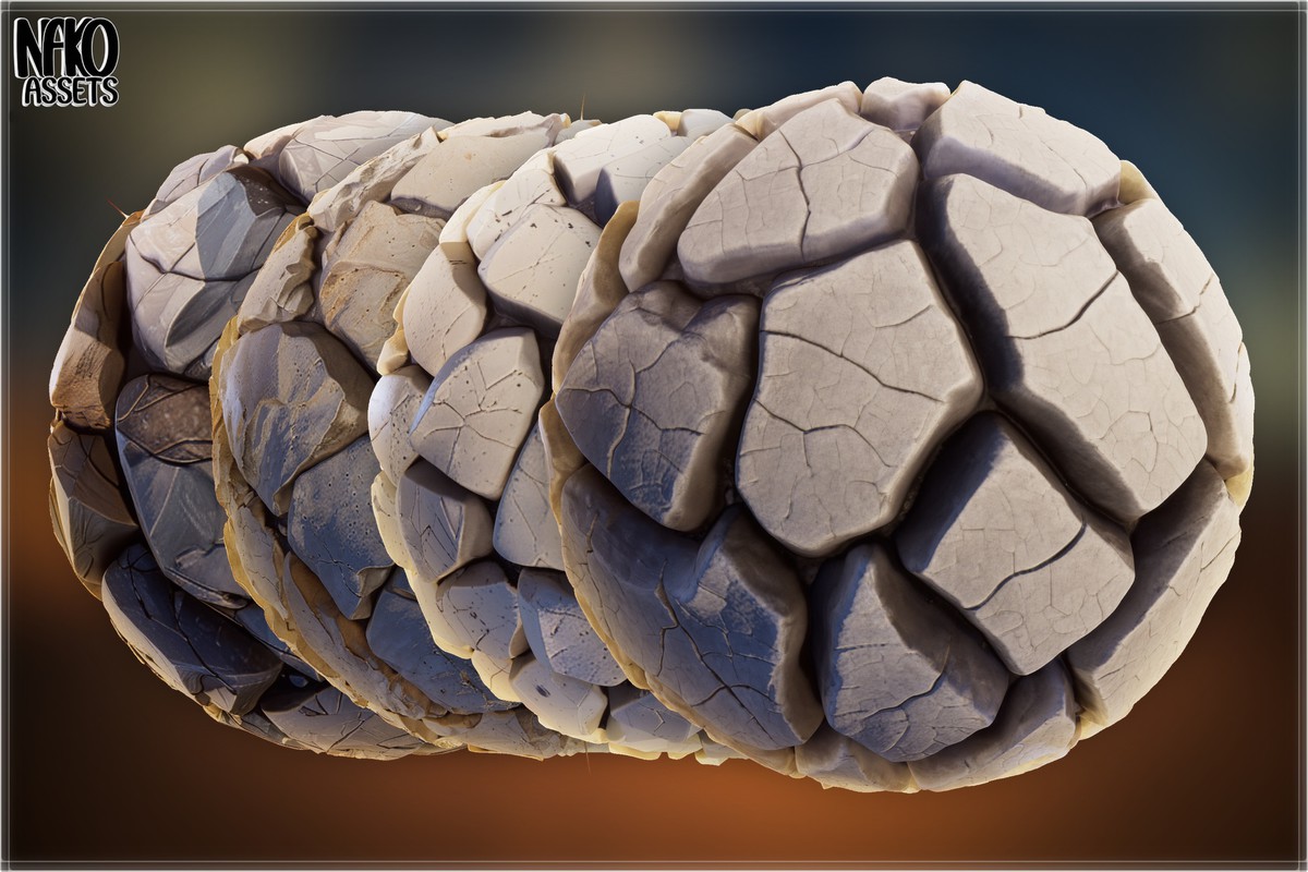 x110 4K Desert Materials PBR Textures for Ground, Sand, Rocks & Terrain