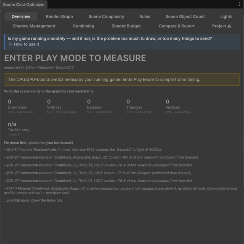 Scene Cost Optimizer — Combines, Fixes and Upgrades your Scene