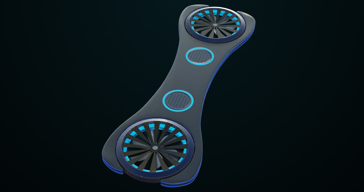 Sci Fi Hoverboard 3 URP HDRP Textures