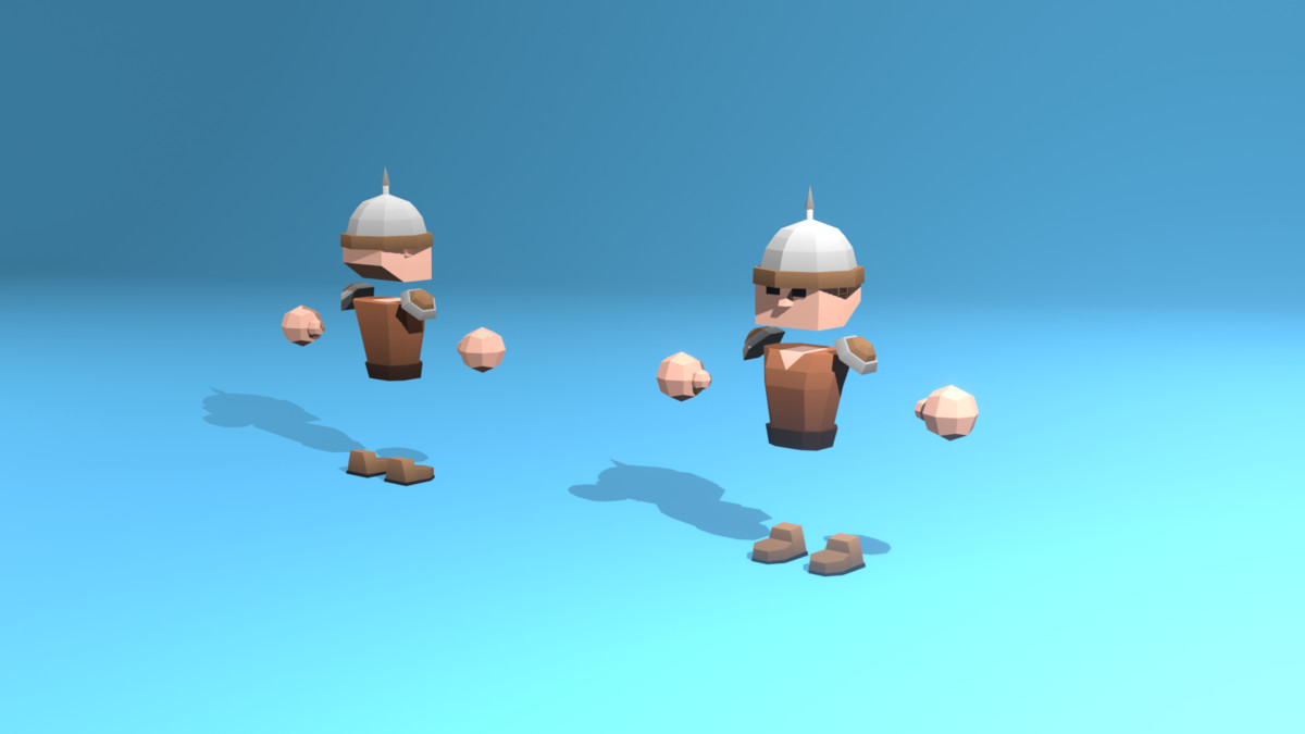 Low Poly Cubic Character - By Shokubutsu