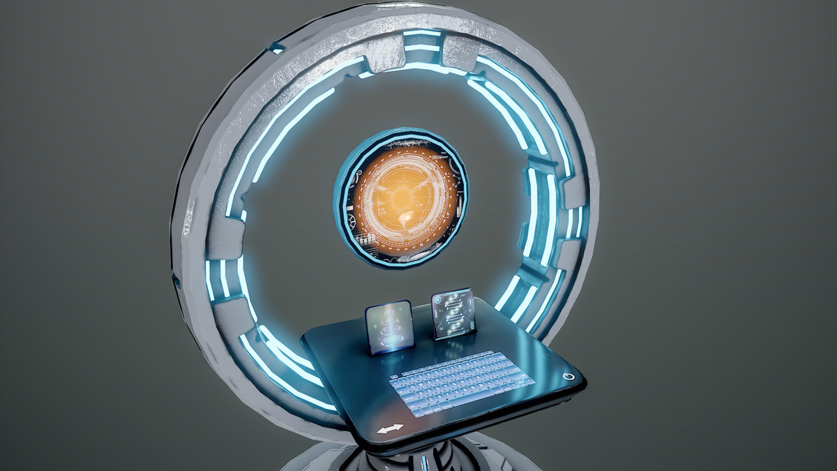 NeoDesk – Futuristic Mobile Desk