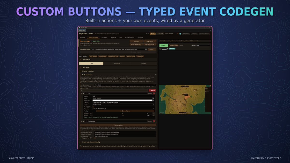 Map GUI Pro - Minimap, Map & Compass