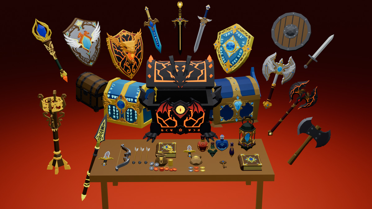 Stylized Fantasy RPG Weapon & Loot Mega Pack