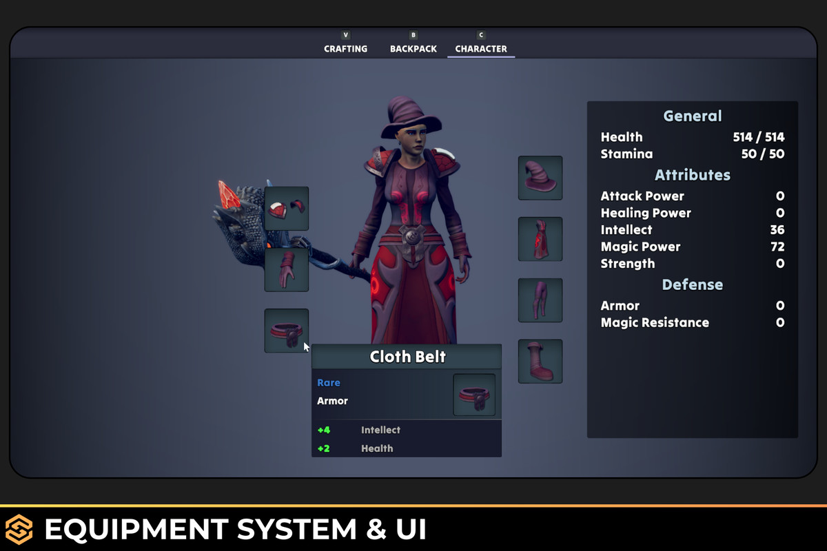 RPG Template - Combat, Stats, Inventory, Crafting, and more