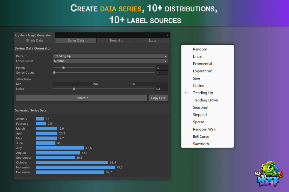 Mock Magic - Realistic Test Data Generator for Unity, image 3