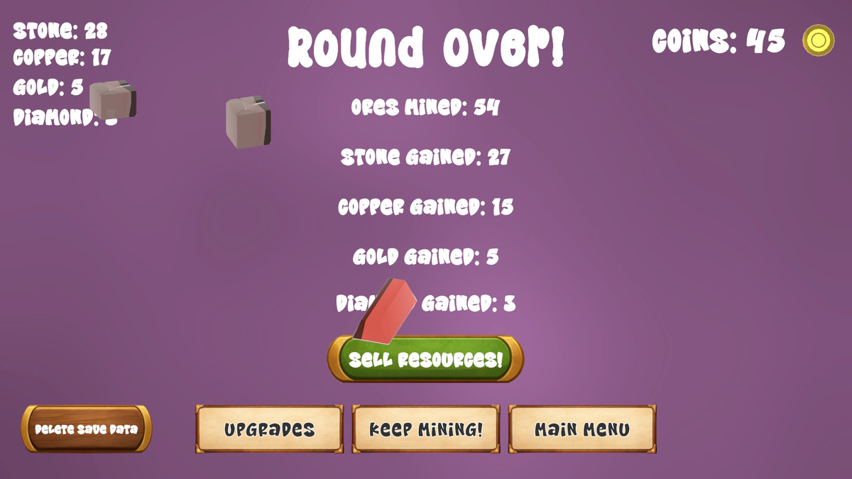Incremental Node Mining 2D Template Full Game Example