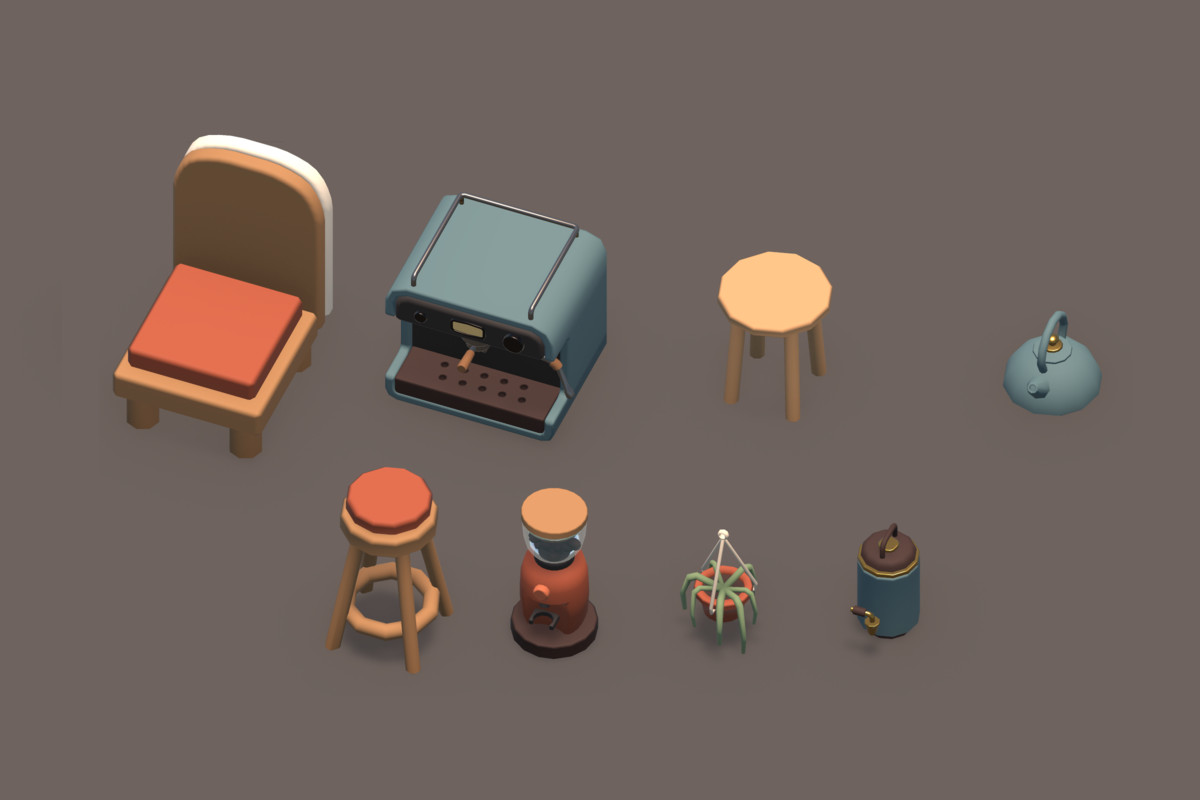 CozyShops Vol.1 - Stylized Coffee Shop