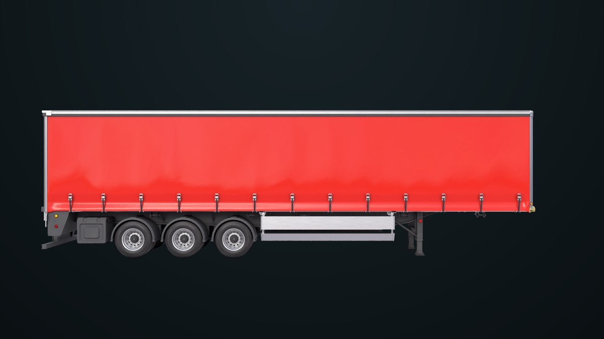Curtainsider Trailer 4 Variant Collection URP HDRP Textures