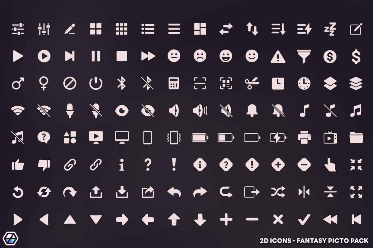 2D Icons - Fantasy Picto Pack
