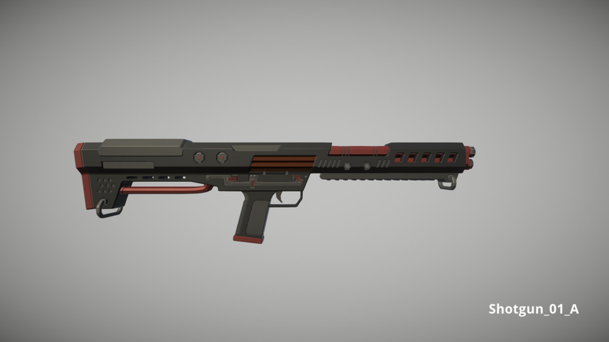 Cyberpunk Armory - Low Poly