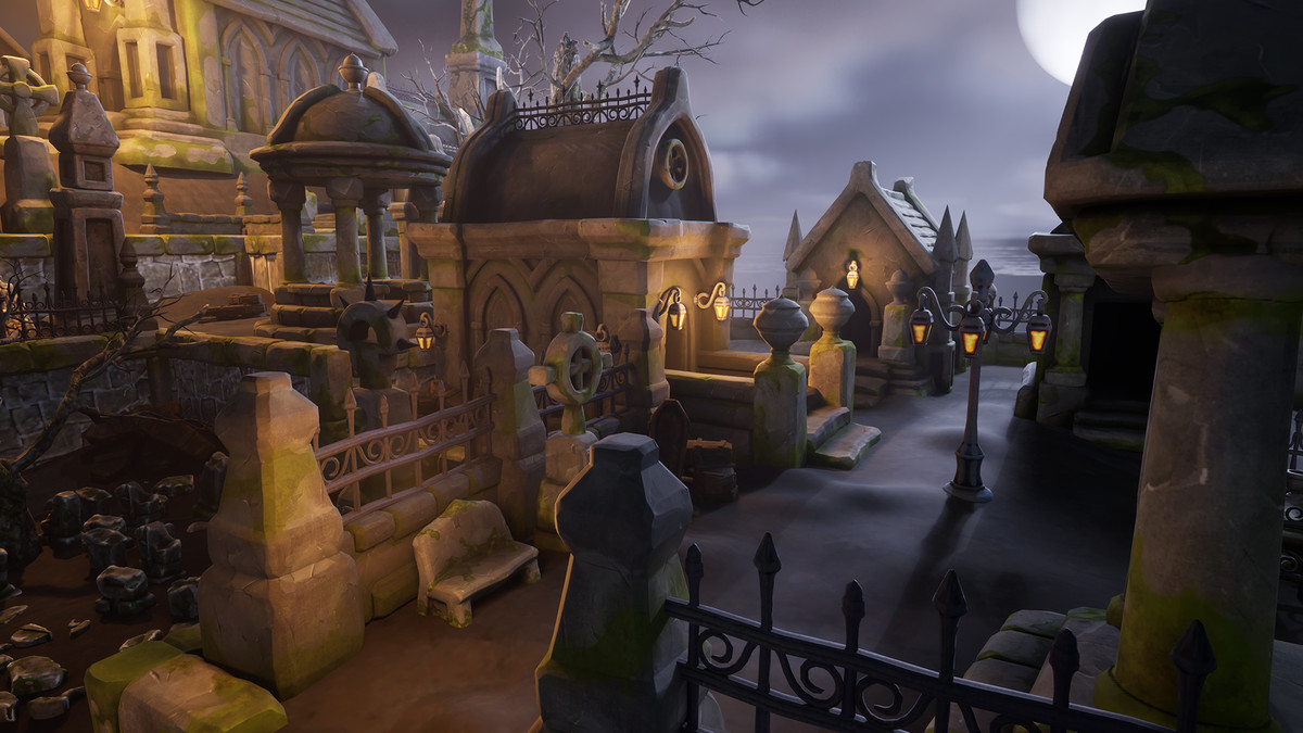 Stylized graveyard I