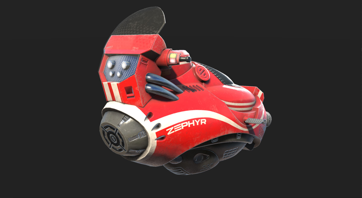 Sci-Fi HOVER SCOOTER /3x different skins!