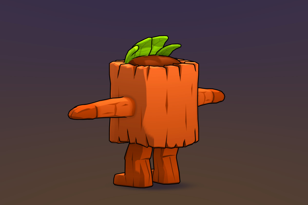 Animated Cartoon Jungle Monster| 9 Animations + Matcap Toon Shader