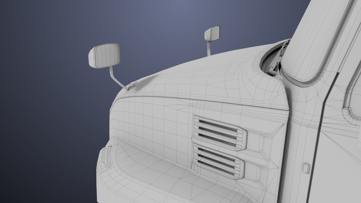 Heavy Truck Chassis 05 Grey Interior URP HDRP Textures