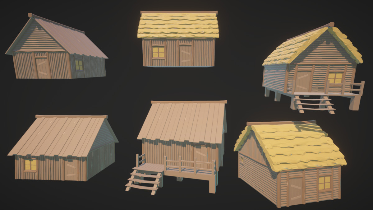 VERDANT Low Poly Tropical Island Modular Village