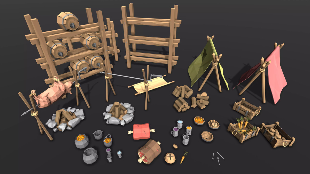 STYLIZED Low Poly Fantasy Bundle Vol. 2