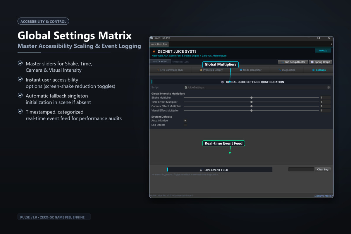 PULSE — AAA Game Feel & Polish Engine
