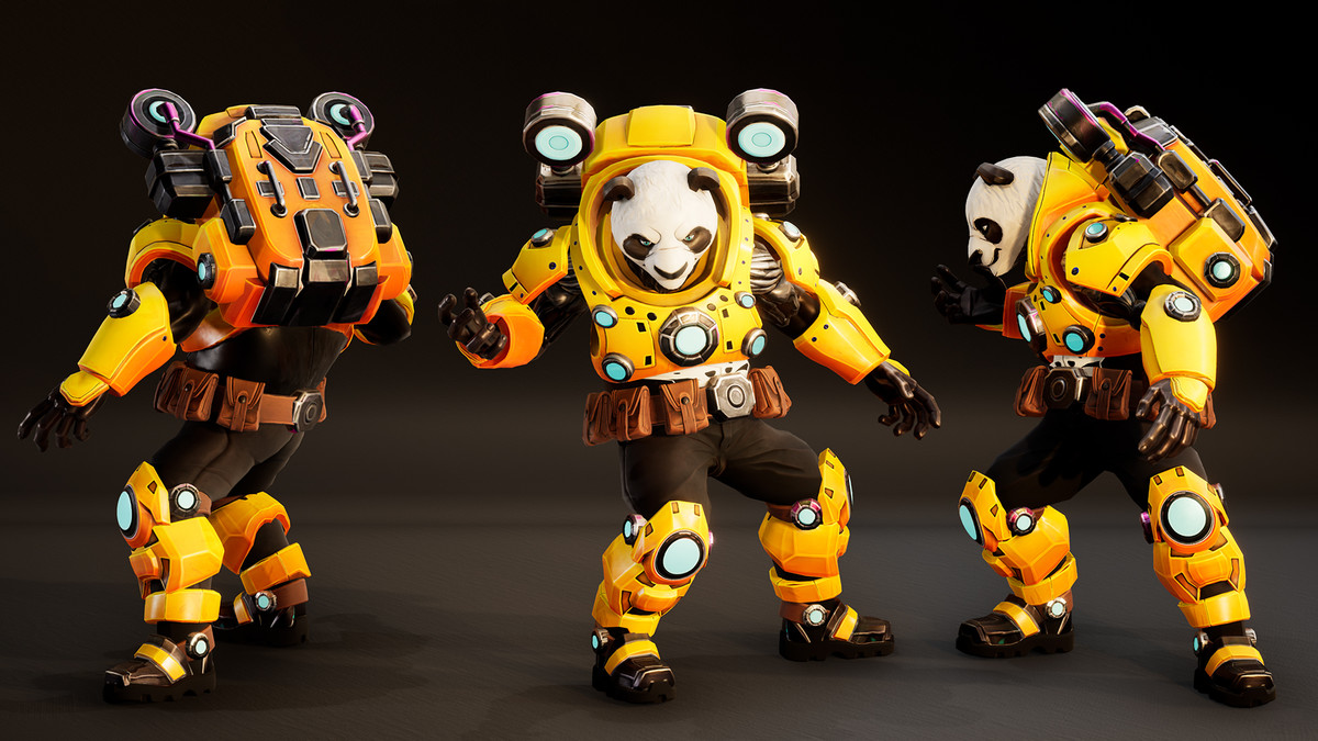 Mecha Panda – Stylized Sci-Fi Panda Character