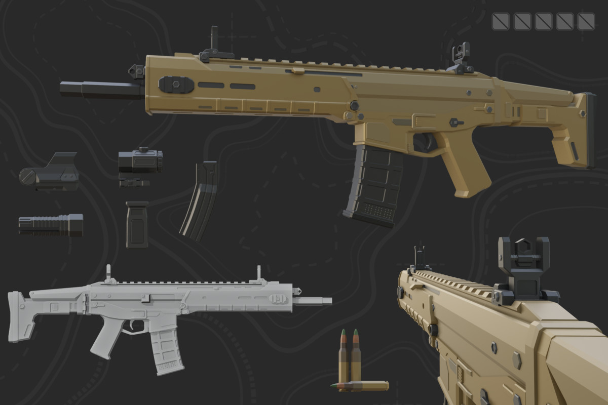 Low Poly Weapon Bundle Pack V