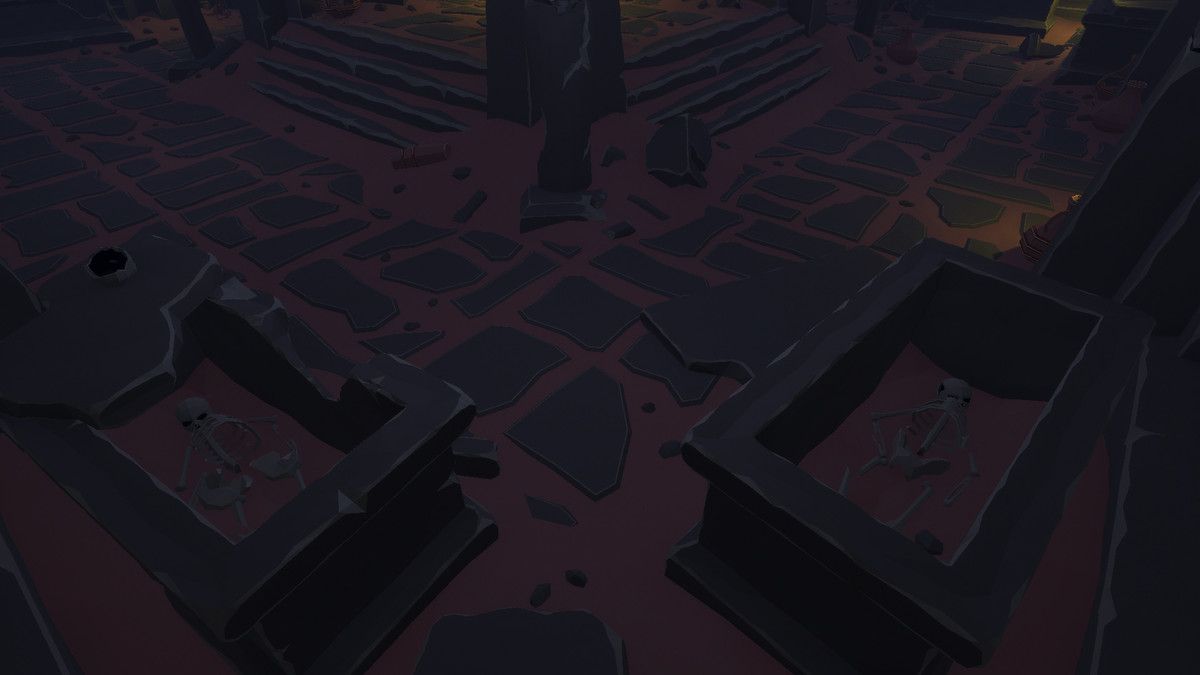 Low Poly Style Desert Dungeon