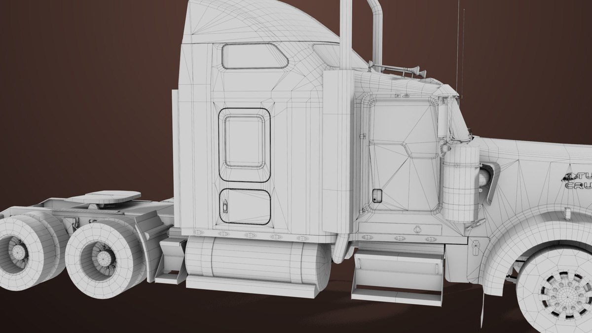 Heavy Truck 02 Chassis Old Dusty URP HDRP Textures