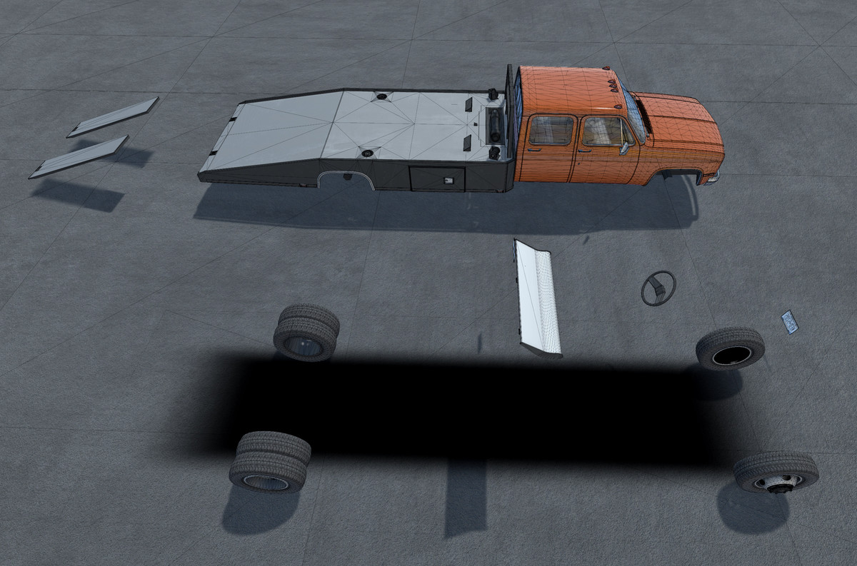 Crewcab ramp truck