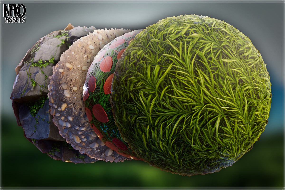 Forest 4K Materials x118 Textures of Realistic Nature | PBR HQ Terrain Pack