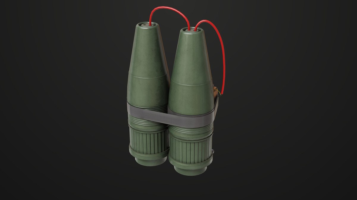 Mine Bomb Collection Single Mat HDRP URP Textures