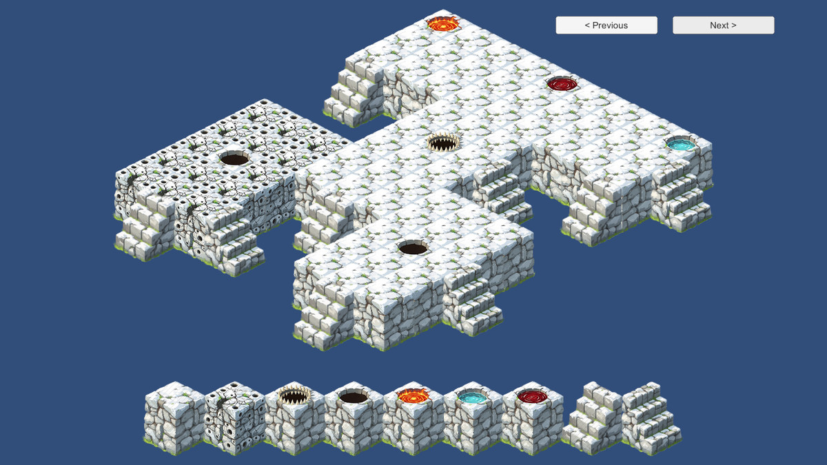 2D Isometric Modular Tileset – Desert & Frozen