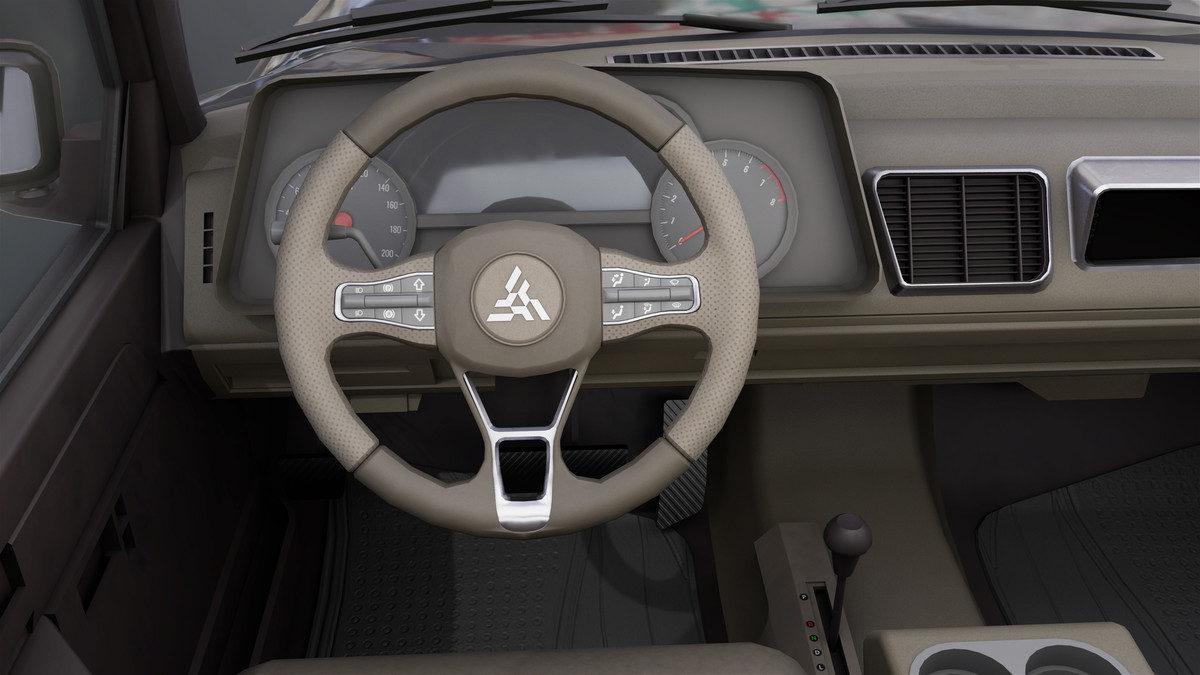 Pickup Truck01 Black and White URP HDRP Textures